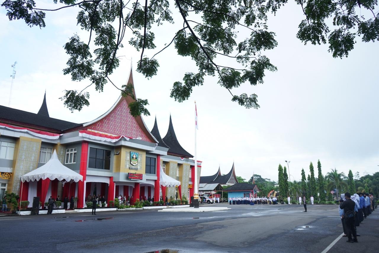 Upacara HUT RI ke 75 di Dharmasraya Bersahaja tapi Khidmat