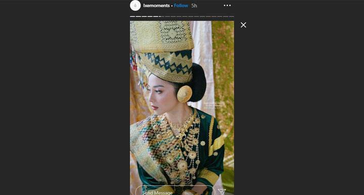 Momen pemotretan prewedding Nikita Willy yang diabadikan Dhika Dheansa dan LXE. Instagram Story. Instagram.com/@lxemoments