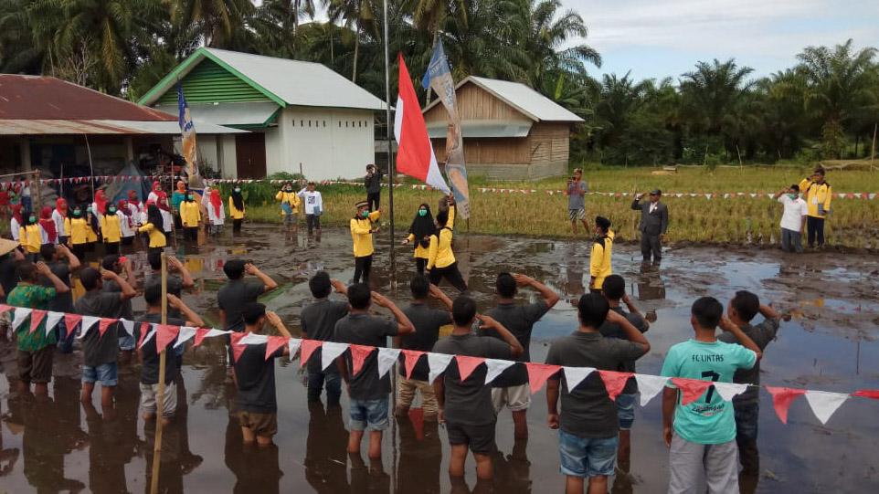 Upacara kemerdekaan di Pasaman Barat