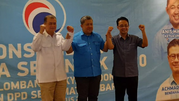 Partai Gelora Deklarasi Dukung Nasrul Abit-Indra Catri di Pilgub Sumbar