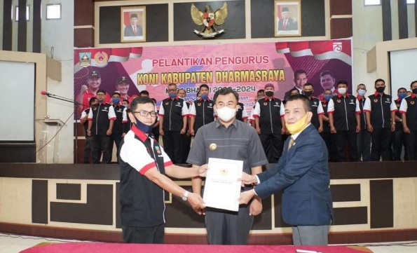 Eri Antoni Resmi Jadi Ketua KONI Dharmasraya