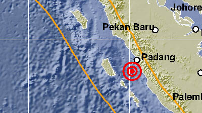 BMKG: Gempa Magnitudo 3,9 Terjadi Dekat Pesisir Selatan