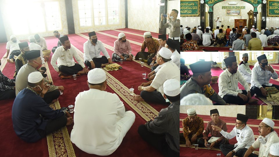 Genius Umar Pantau Pelaksanaan Shalat Jumat di Masjid Raya Kampung Baru