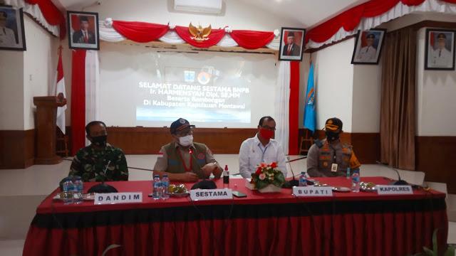 Antisipasi Megathrust, BNPB Tinjau Kesiapan Mitigasi di Mentawai