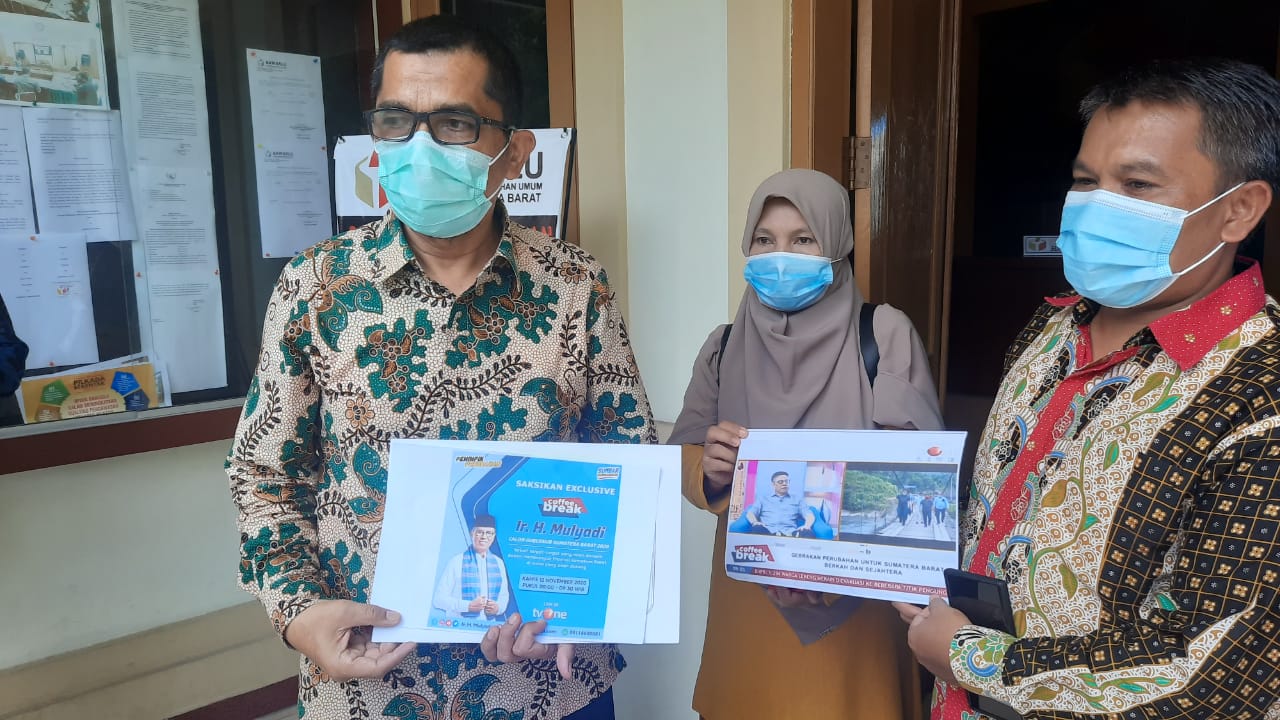 Tim Mahyeldi-Audy Laporkan tvOne dan Mulyadi ke Bawaslu Sumbar