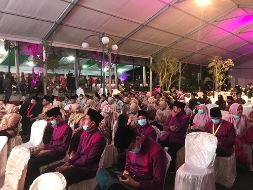 Suasana Masjid Raya Sumbar Jelang Penutupan MTQ Nasional