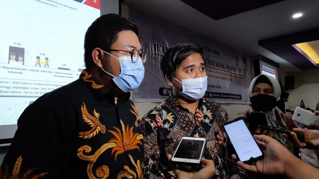 Survei Poltracking: 64,7% Warga Sumbar Pilih Cagub-Cawagub Berdasarkan Figur
