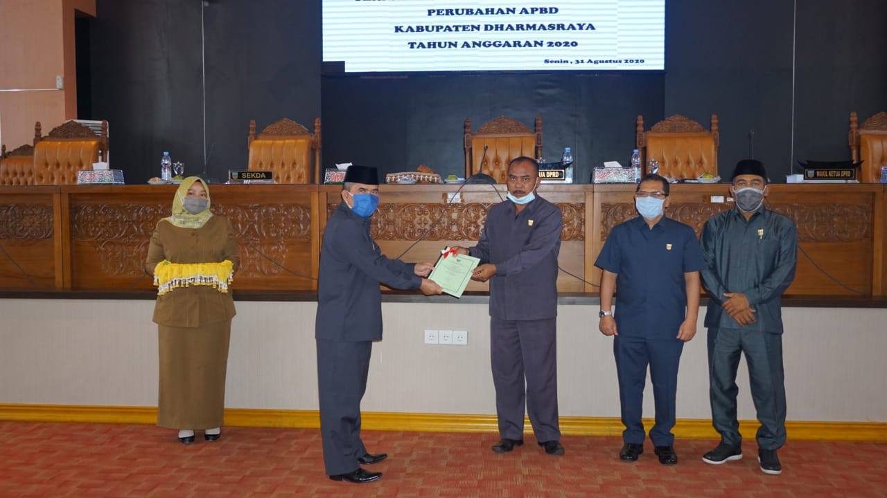 Pemkab Dharmasraya Sampaikan Ranperda Tentang Perubahan APBD