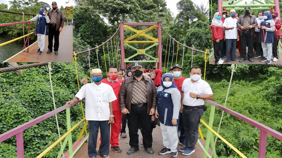 Jembatan Rajang Desa Rambai Siap Dukung Sektor Pariwisata Desa