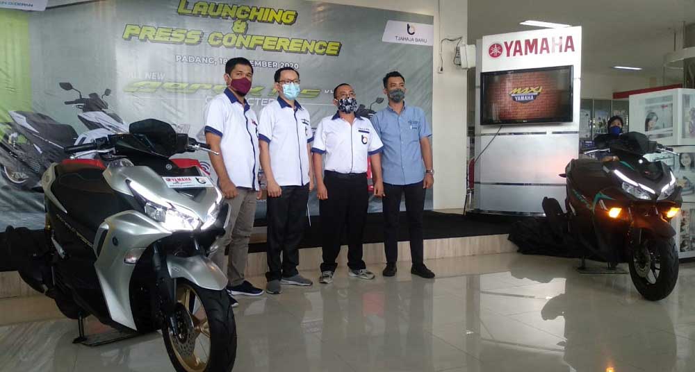Yamaha All New Aerox 155 Connected Resmi Mengaspal di Sumbar