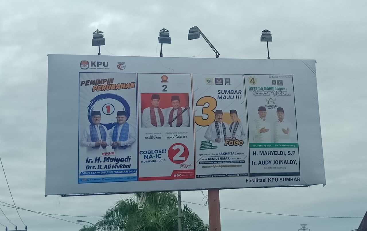 Kpu Sumbar Pastikan Baliho Kampanye Sudah Sesuai Aturan