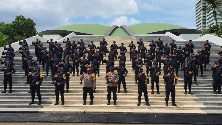 100 Personel Brimob Polda Sumbar Masih BKO Pengamanan Jakarta