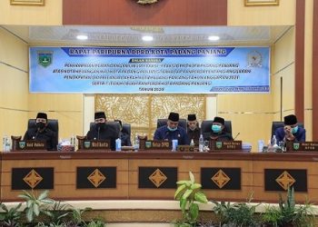 Rapat Pengajuan Rancangan Peraturan Daerah (Ranperda) APBD Kota Padang Panjang 2021