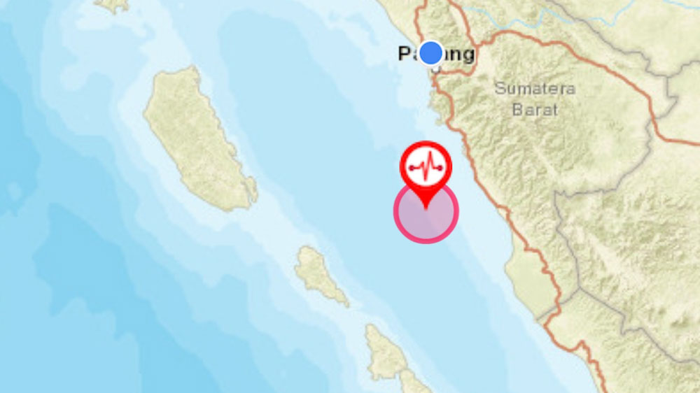 Gempa Kembali Guncang Sumbar, Magnitudo 5,3 Dekat Pesisir Selatan
