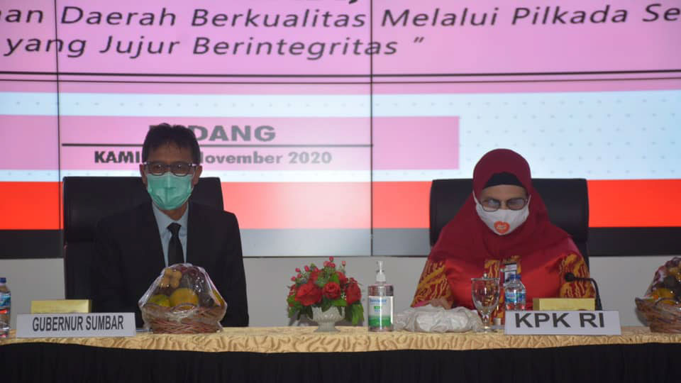 Calon Kepala Daerah di Sumbar Berkumpul, KPK Ingatkan Potensi Korupsi