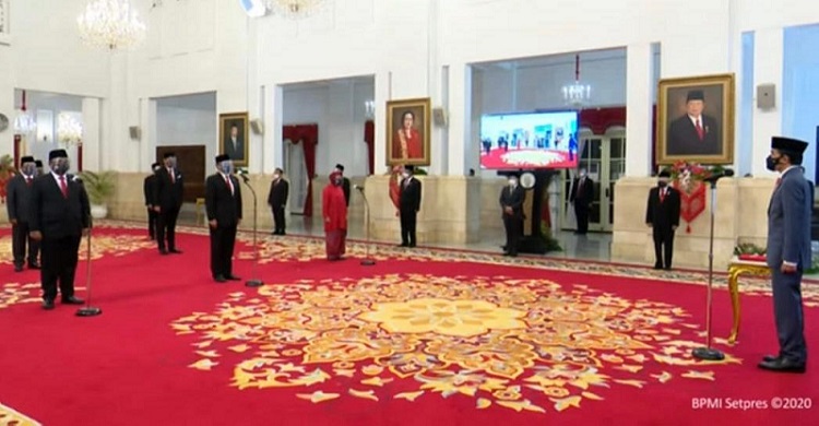 Pelantikan menteri di Istana Negara