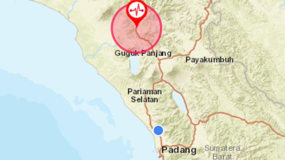 Gempa Magnitudo 4,8 di Pasaman akibat Aktivitas Sesar Sianok