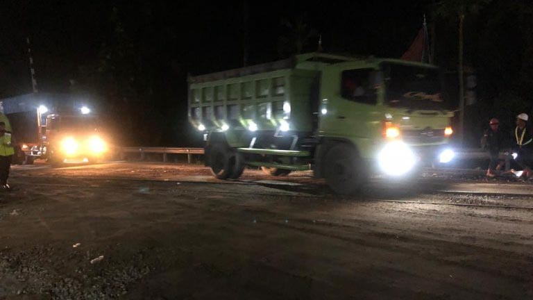 Polres: Jalur Padang-Bukittinggi di Pasar Usang Sudah Bisa Dilalui, Tapi Belum Lancar