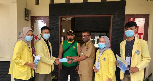 KKN UNP Gelar Aksi Sosial Cegah Penyebaran Covid-19