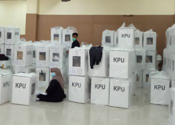 Kotak suara di KPU Kabupaten Solok. (Dok. Ist)