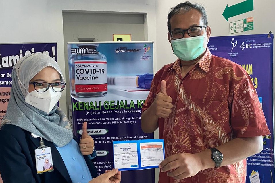 Semen Padang Hospital Launching Vaksinasi Covid-19, 671 Nakes Siap Disuntik