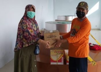 Bantuan Yayasan Semen Padang untuk korban gempa Mamuju. (Foto: dok humas SP)