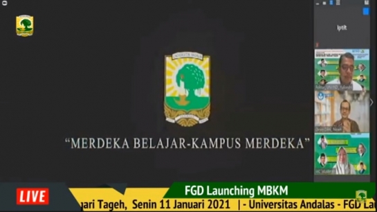 Implementasi Kampus Merdeka, Unand Luncurkan MBKM Nagari Tageh