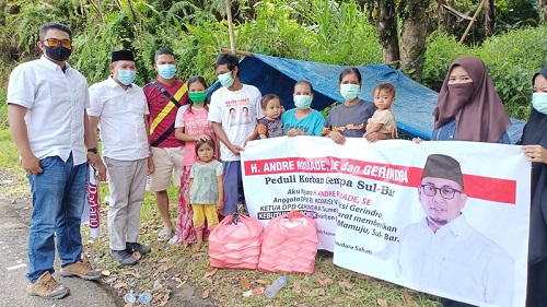 Andre Rosiade Sediakan Makanan Padang untuk Ribuan Korban Gempa Mamuju