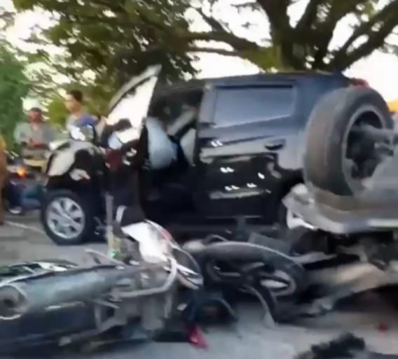 Kecelakaan Beruntun di Padang, 4 Kendaraan Terlibat