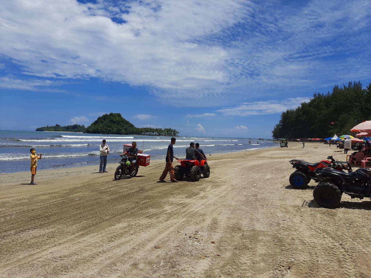 Kepala Dinas Pariwisata Kota Padang, Yudi Indrasyani mengatakan sebanyak 123.046 wisatawan mengunjungi 13 objek wisata selama sepekan lebaran