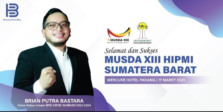 Putra Basko Maju Sebagai Calon Tunggal Ketum HIPMI Sumbar 2021-2024