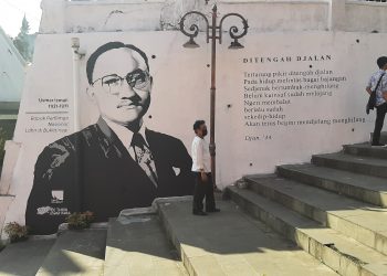 Mural Usmar Ismail di Bukittinggi. (Ist)