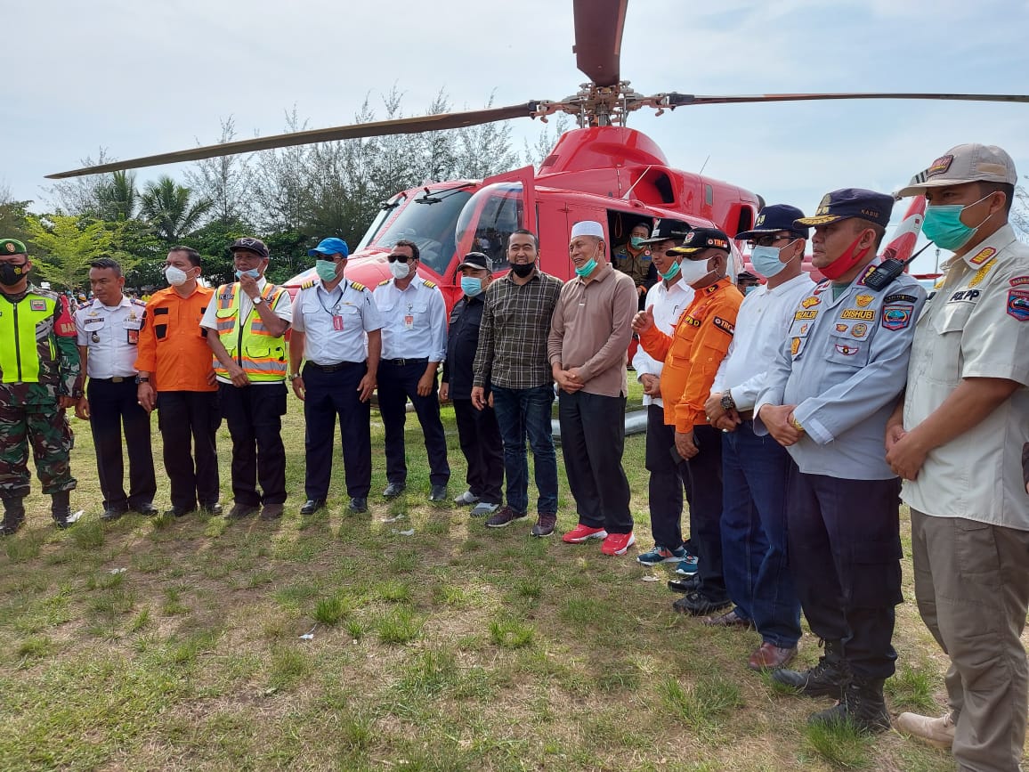 Kunjungan ke Pasbar Pakai Helikopter, Wagub Sumbar Cek Proyek Strategis