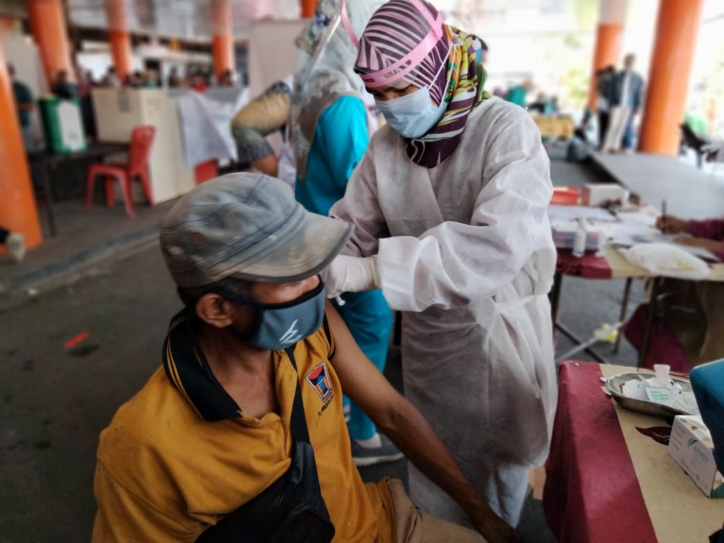 Pedagang Pasar di Padang Bakal Jalani Vaksinasi Kedua 18 Maret
