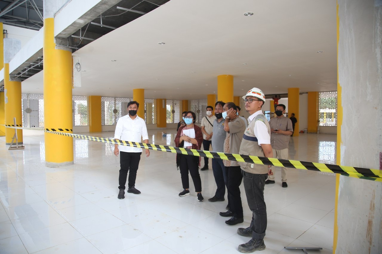 Pembangunan Landscape Masjid Agung Dharmasraya Direspon Kementerian PUPR