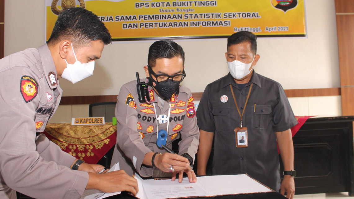 Ukur Kepuasan Pelayanan, Polres Bukittinggi Kerjasama dengan BPS