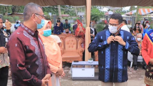 Kunjungi Payakumbuh, Sandiaga Uno Janji Promosikan Randang ke Level Internasional