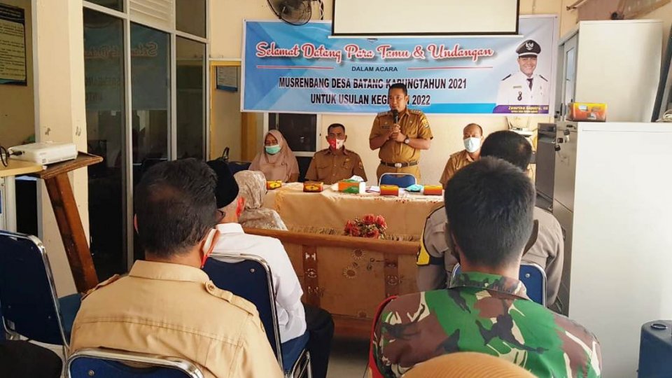 Desa Batang Kabung Pariaman Gelar Musrenbang Tahun 2022