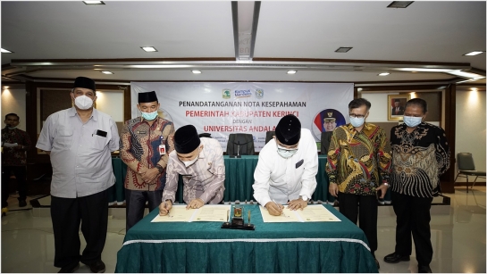 Tingkatkan Kualitas SDM, Pemkab Kerinci Gandeng Unand