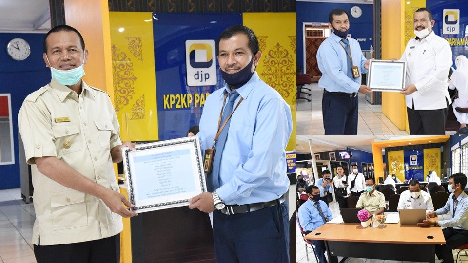 Wako dan Wawako Pariaman Laporkan SPT Secara Online