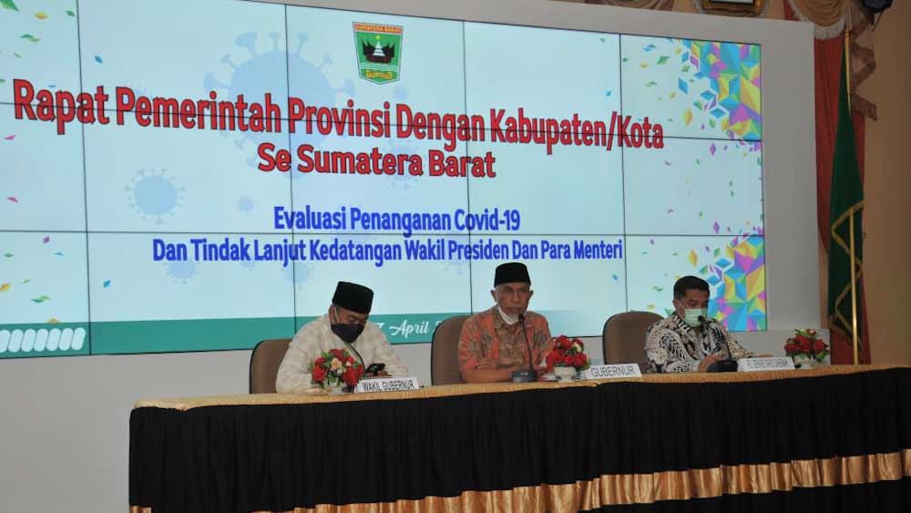Gubernur Sumbar, Bupati dan Wali Kota Bahas Tindak Lanjut Kunjungan Wapres dan 4 Menteri