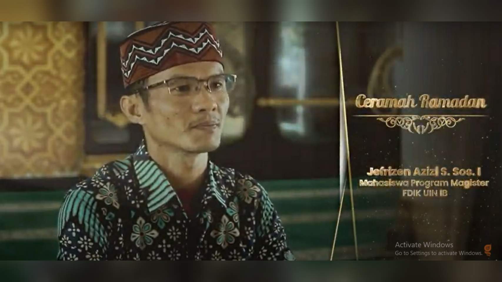 Video Ramadan: Tantangan Zaman Generasi Milenial