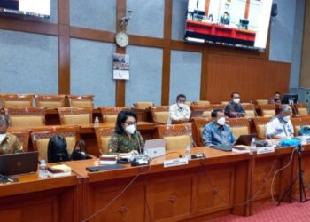 Rektor UNP Prof Ganefri mengikuti Rapat Panja Pengangkatan GTK jalur honorer menjadi ASN dengan Komisi X DPR RI di Jakarta. (foto: unp.ac.id)