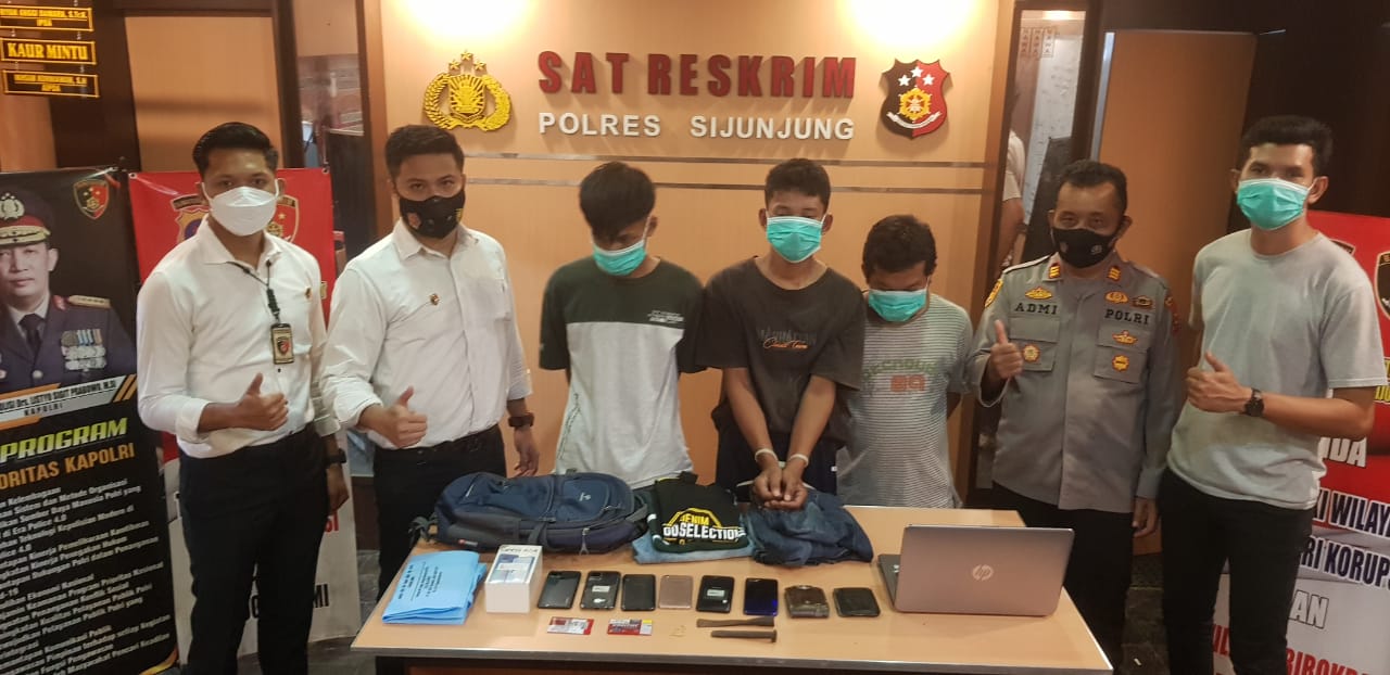 Polisi Ringkus Komplotan Pencuri di Sijunjung, Penadah Disergap di Riau