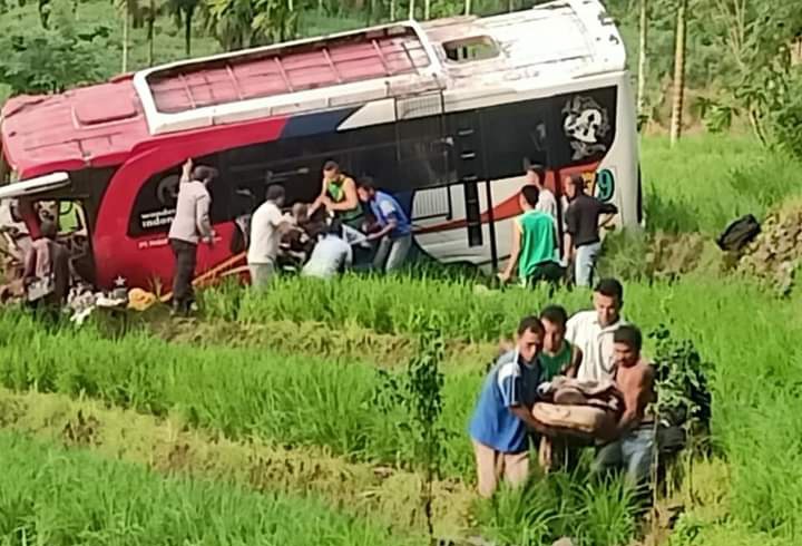 Awal Mula Bus Rombongan Pesta Pernikahan Masuk Jurang di Pasaman