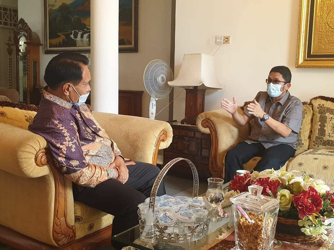 Wako Padang Bertemu Mantan Wawako Yusman Kasim, Ini yang Dibicarakan