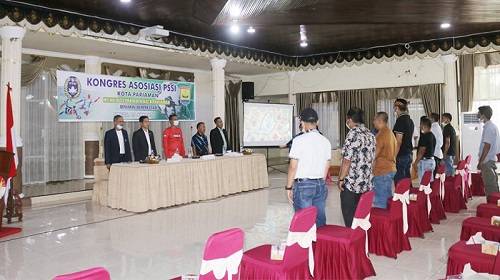 Genius Umar Buka Kongres Asosiasi PSSI Kota Pariaman Tahun 2021