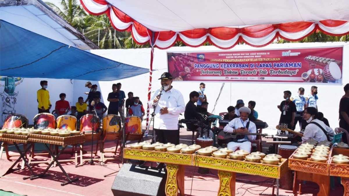 Wawako Apresiasi Kelompok Seni Hibur Warga Binaan Lapas Kelas II B Pariaman