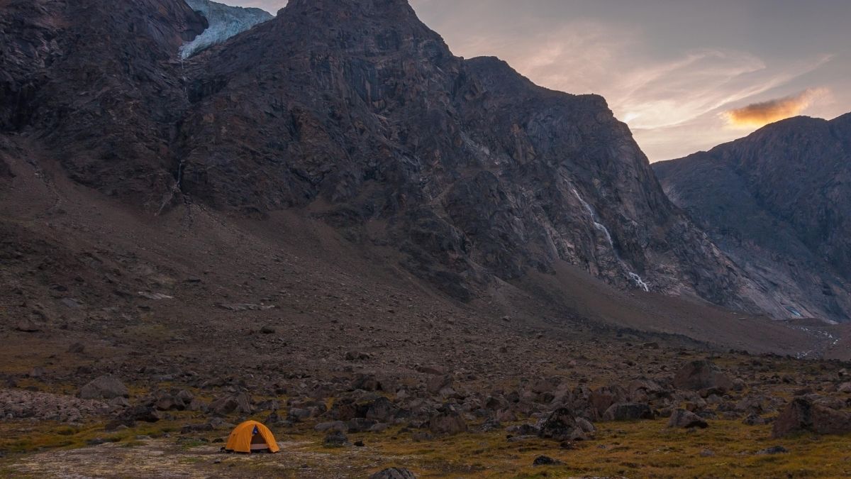 Taman Nasional Auyuittuq, di Pulau Baffin, di Kanada utara