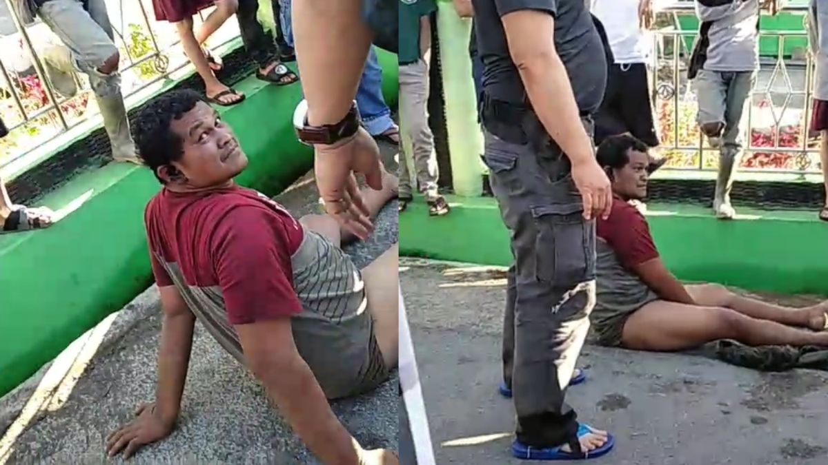 Pelaku pemalakan dan pemukulan sopir truk PT Semen Padang, Izet, ditangkap Kepolisian Daerah (Polda) Sumatra Barat (Sumbar) di Kabupaten Tanah Datar, Kamis (15/7/2021). 